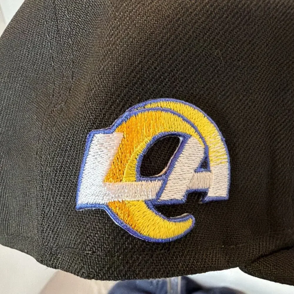 New Era 9FORTY Los Angeles Rams Super Bowl LVI Champions Adjustable Cap Black